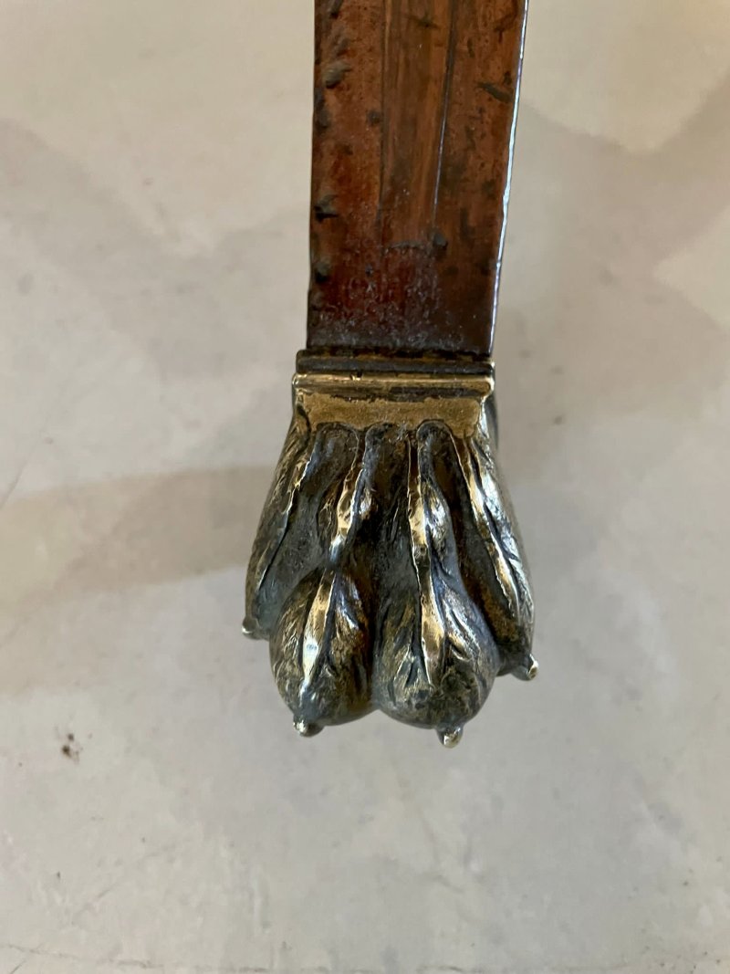 Quality Antique Regency Mahogany Inlaid Card/Side Table - Image 17